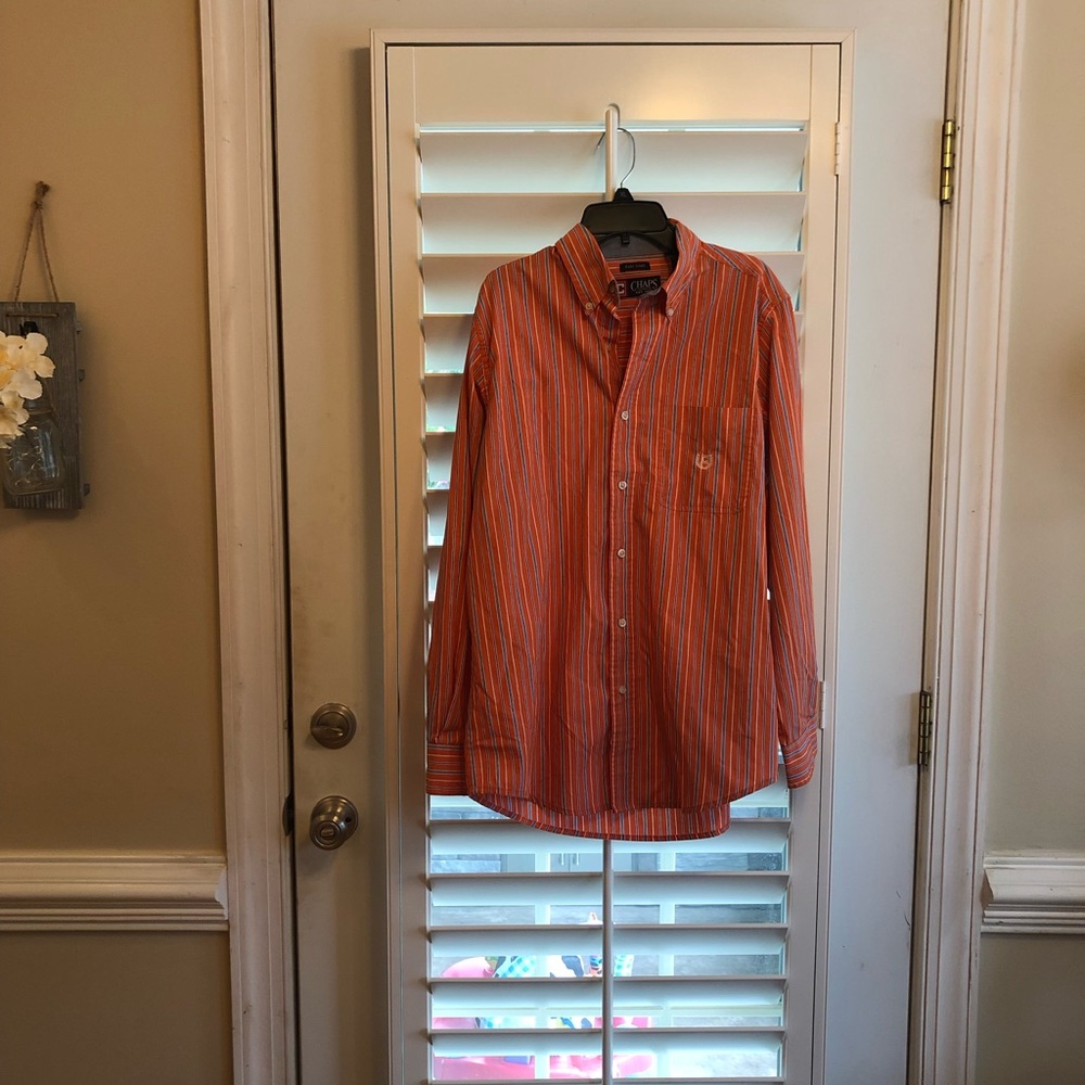 Chaps men’s striped button down